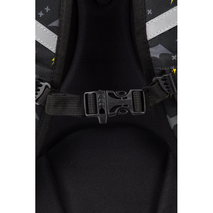 Багатовідсінковий шкільний рюкзак CoolPack, чорний, 21 л