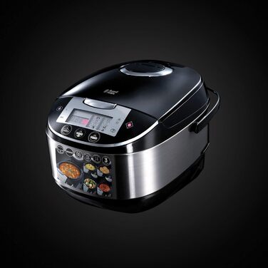 Russell Hobbs Multicooker [11-in-1: Rice cooker, slow cooker, steamer, slow cooker, baking oven, yogurt maker, etc.] Multicooker (5.0l, digital display, anti-condensation lid) 21850-56