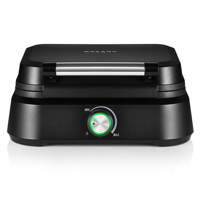 Вафельниця Mozano Smart 1500W, чорна (на 2 великі вафлі)