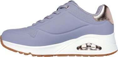 Кросівки Skechers UNO Shimmer Away для жінок (38.5 EU) – фіолетовий, рожеве золото, дихаюча сітка