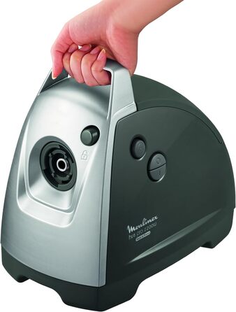 М'ясорубка Moulineux ME6868 потужністю 2200 Вт, чорний/срібний, з 4 насадками та системою реверсу