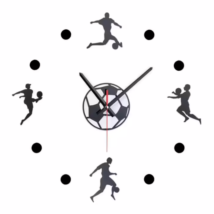 Relaxdays DIY Wall Clock 'Football'