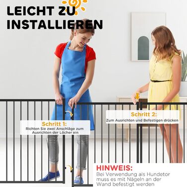 Вольєр для собак PawHut 76 см, сталевий, чорний, 240 x 120 x 76 см, 240л