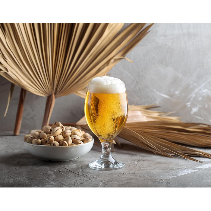 Набір келихів для пива Krosno Glasmark 0,36 л (6 шт.) - для крафтового пива, коктейлів, миття в посудомийній машині