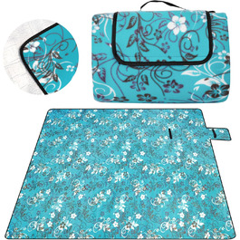 Килимок для пікніка DICLLY 200x200 см, водонепроникний, з підкладкою, що не прилипає до піску, для відпочинку на природі