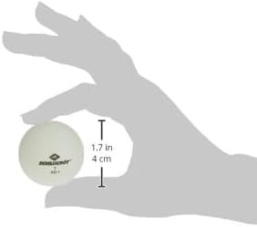 Donic Schildkröt T-One Table Tennis Balls - Poly 40+ Quality Training Balls (120 Pack)