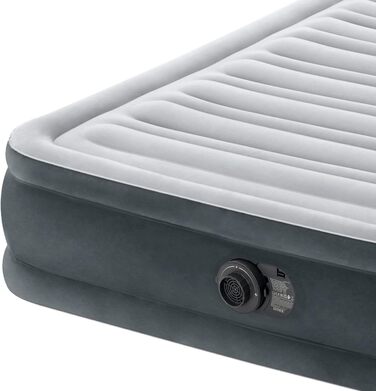 Надувний матрац Intex Full Comfort-Plush Fiber-Tech RP 137x191x33 см (67768ND) - двоспальний, флокований