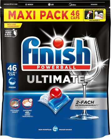 Таблетки для посудомийних машин Finish Ultimate Fresh, XXL упаковка, 276 шт (6х46), для максимального очищення та блиску