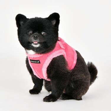 Нашийник-шлейка Puppia для собак - рожевий, XL, Terry Harness