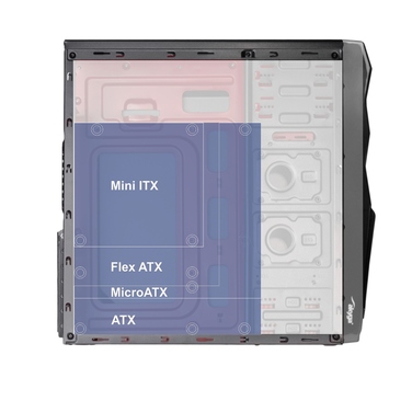 Корпус Akyga AK939BL Micro Tower, чорний