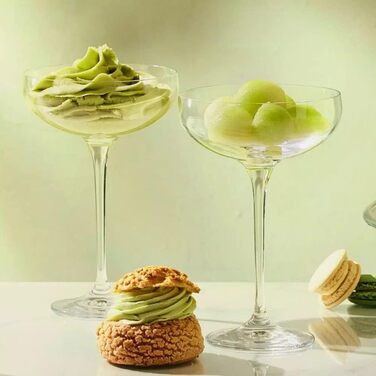 Krosno Sparkling Wine Glasses Champagne Glasses | Set of 6 | 240 ML | Harmony Collection | Perfect for Home, Restaurants, and Parties | Prosecco Glass | Dishwasher Safe