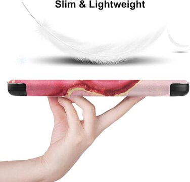 Чохол-книга HGWALP Slim Shell для Tolino Shine 5/Shine Color/Shine 4, Kobo Clara Colour/Clara BW/Clara 2E, Marble Pink