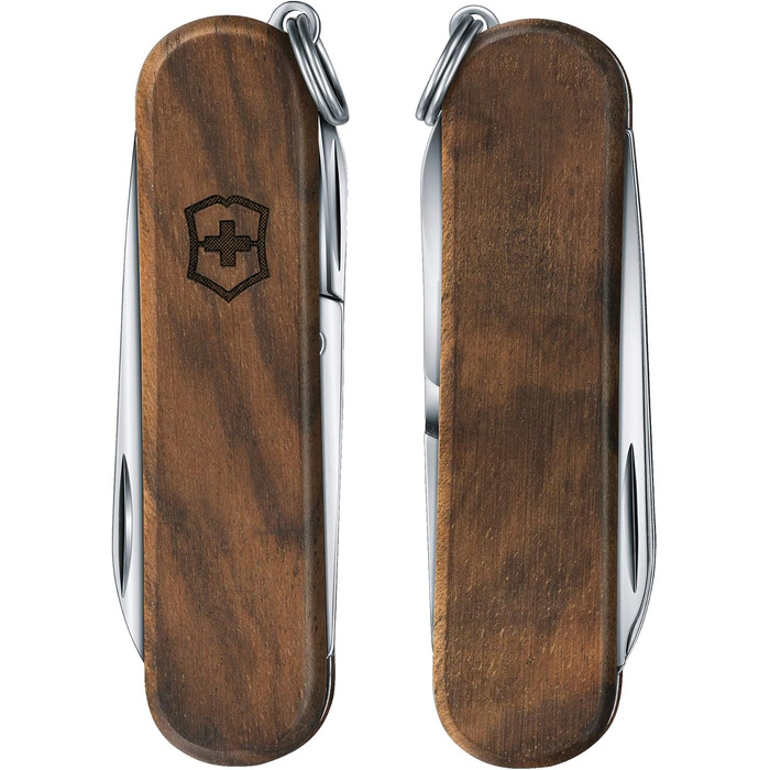 Мультитул Victorinox Classic SD Wood – Швейцарський армійський ніж, 5 функцій, з дерев'яною ручкою