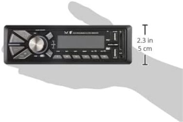 Автомагнітола Majestic DAB-442 BT з Bluetooth, DAB+ радіо, RDS, Dual-USB, SD/AUX, 180Вт (45Вт x 4), чорна