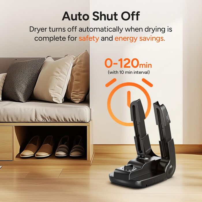 DR.PREPARE Electric Shoe Dryer Foot Warmer Shoe Heater Shoe Warmer Shoes Boot Dryer Glove Dryer Dries with Heat Fan Quick Drying for Shoes Hats Ski Boots, Button Type
