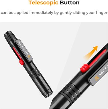 Набір для чищення об'єктивів K&F Concept: м'який пензлик для чищення цифрових камер, лінз, фільтрів та оптики