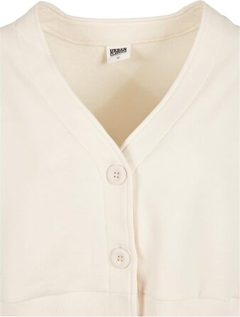 Кардиган жіночий Urban Classics Oversized з органічної бавовни, Short Terry, розмір 3XL, колір Whitesand