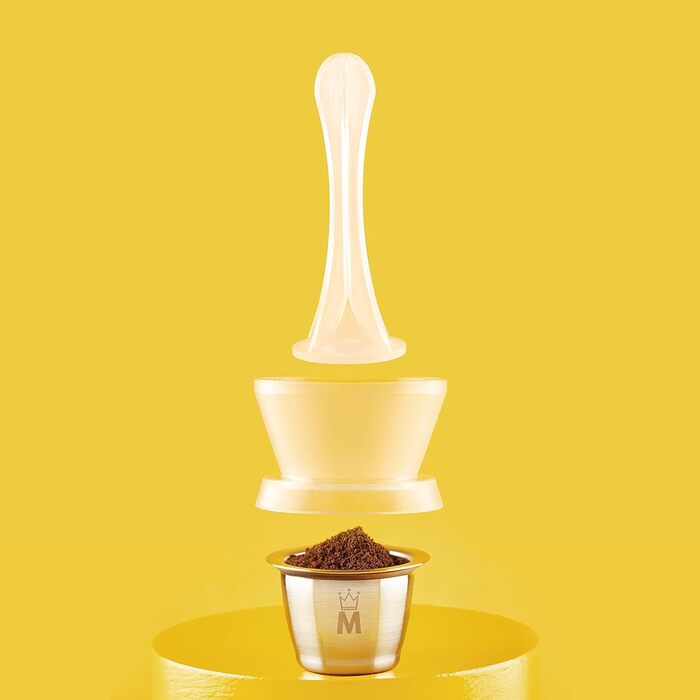 Madama – багаторазова капсула для кави Nespresso, нержавіюча сталь і харчовий силікон, набір 4 шт., вироблено в Італії