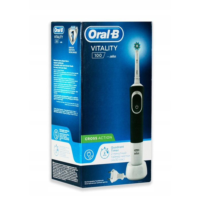 Змінні насадки для електричної зубної щітки Oral-B, оригінал, чорні
