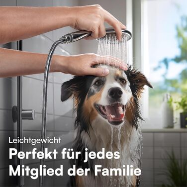 Насадка для душу H&S з високим тиском води - душова лійка з 5 режимами, хром