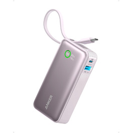Powerbank Anker Nano 10000mAh з USB-C кабелем, 30W PD, USB-A, для iPhone, MacBook, Galaxy, iPad, AirPods (фіолетовий)
