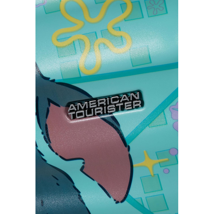 Чемодан American Tourister Wavebreaker Disney FL Spinner L, 77 см, 96 л, з принтом Stitch Flower, матове покриття