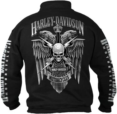 Чоловіча класична футболка Harley-Davidson (1 шт.) чорного кольору