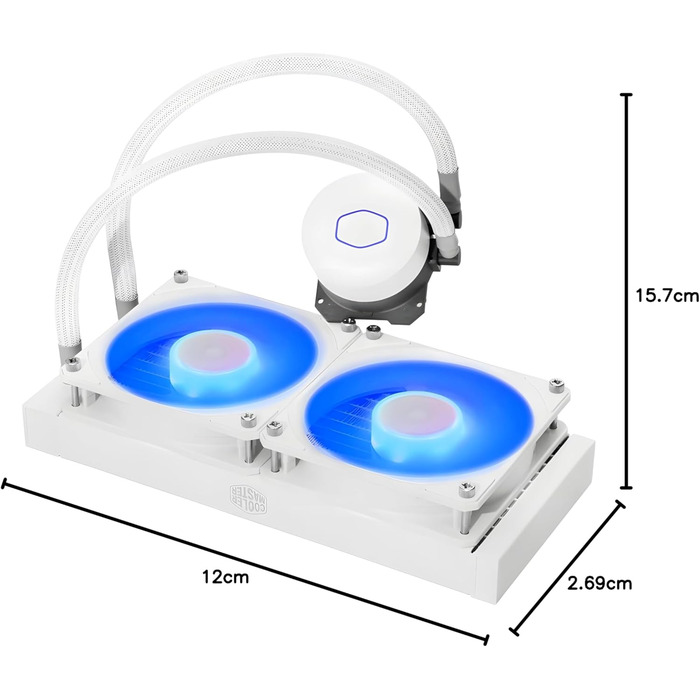 Система водяного охолодження Cooler Master MasterLiquid 240 L-V2 RGB White - для процесорів
