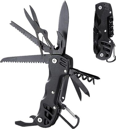 Мультитул 14-в-1: інструмент для тата, чоловіків та жінок. Мультиінструмент для виживання, кишеньковий ніж, складаний ніж з плоскогубцями, пилкою, викрутками для дому, кемпінгу, походів, велоспорту