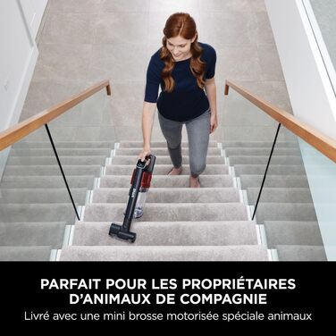 Пылесос Shark IZ300EUT: аккумуляторный, без щетины, 60 мин работы, DuoClean, насадка для щелей 20 см, комплект для ухода за животными и автомобилем