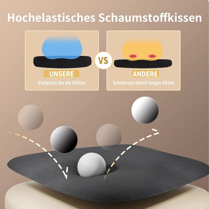Офісний стіл Naspiro Ergonomischer Bürostuhl: регульований, з сітчастою спинкою та підлокітниками, з підтримкою попереку, для дому та офісу (чорний/білий)