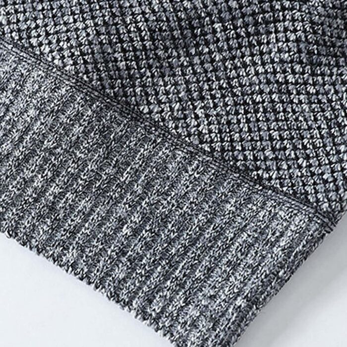 Кардиган чоловічий з кишенями, в'язана куртка чоловіча на блискавці, світшот без капюшона, пуловер-куртка однотонний, флісова куртка, сучасний теплий кардиган, пуловер, осінній жакет для костюмних штанів, розмір M, світло-сірий