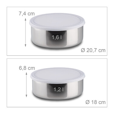 Relaxdays Bowl Set, 5-Piece