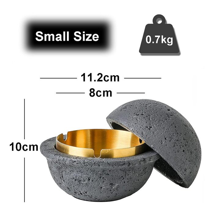 Відро для сміття на вулицю та балкон - герметичне, як стильний декор. Підходить для бетону та нержавіючої сталі (чорний). (Білий - B, S)