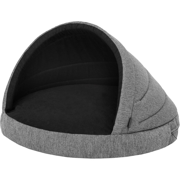 Dog cave, dog bed, dog sofa, dog cushion, dog house, dog basket, dog couch, resting place, pet bed, dog lounger, cushion, Graphite, R1: 65 x 50 cm