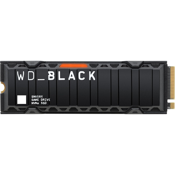 SSD накопичувач WD_BLACK SN850X 4TB PCIe Gen4 з радіатором | NVMe, 7300 МБ/с, 6300 МБ/с