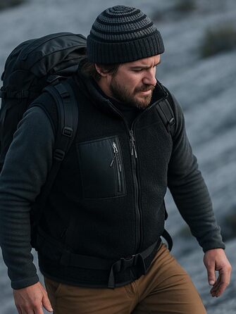 Обогрівальний жилет LABEWVI для жінок та чоловіків з акумулятором 10000mAh, USB, чорний