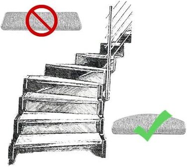 Kettelservice-Metzker Stair Treads/Step Mats in a 15-Piece Value Set, Rectangular, Coffee Brown, Coffee Brown, Rectangular, 15 Pieces
