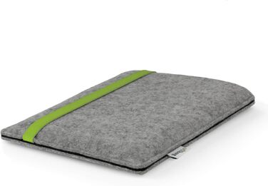 Чохол для Kindle Paperwhite 7 (Amazon) | Стильний чохол з ворсового фетру, Made in Germany (Антрацит - зелений) (Світло-сірий - лайм)