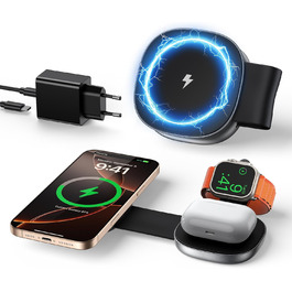Бездротова зарядка 3-в-1 з MagSafe: для iPhone, Apple Watch, AirPods (20W)