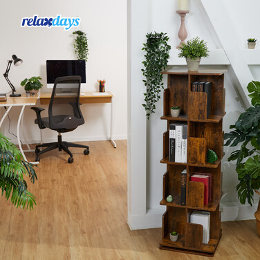 Книжкова шафа Relaxdays Square промисловий дизайн
