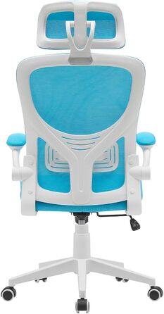 Офісне крісло BAKAJI, нейлон, блакитний (56 x 116-126 см)