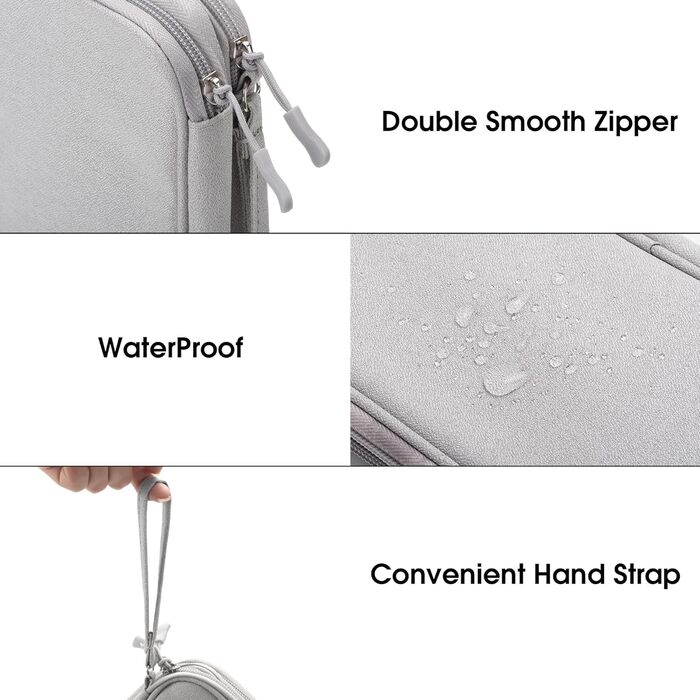 Організатор аксесуарів Arae Eektronik: кейс для кабелів, SD-карт, USB. Сірий, S