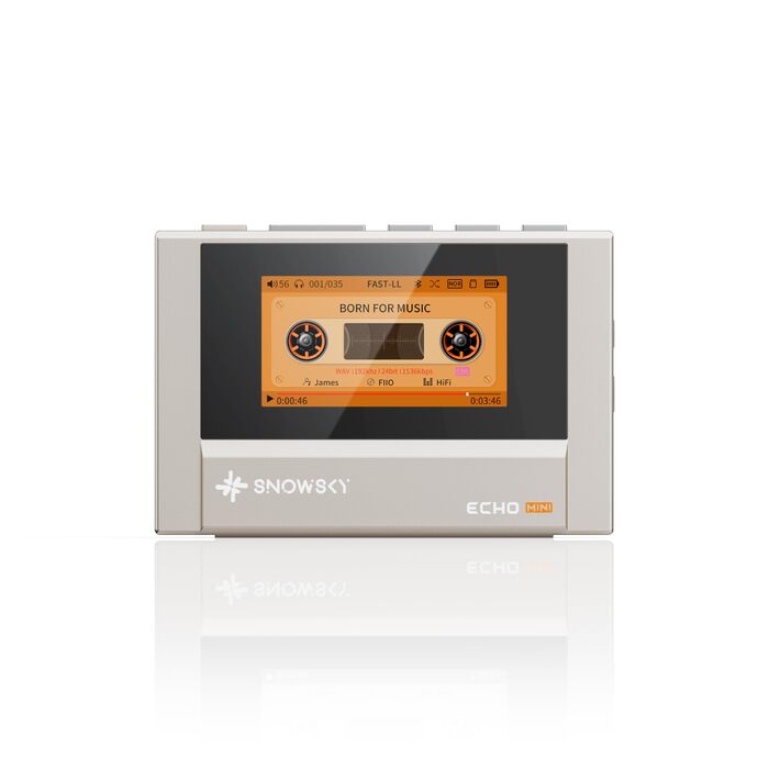 FiiO Echo Mini – Hi-Fi Bluetooth MP3 плеєр (Titanium Gold), 15 год відтворення, 3.5/4.4 мм вихід для навушників