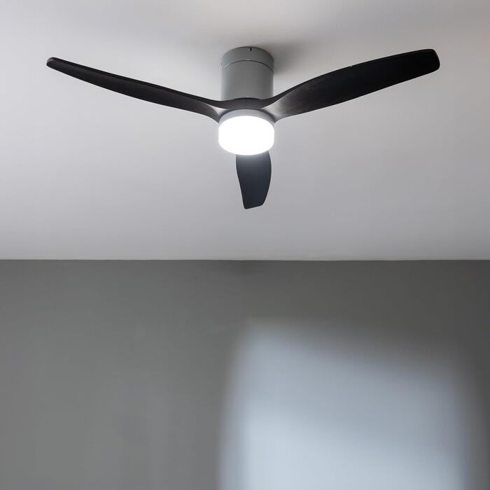 Вентилятор стельовий Cecotec EnergySilence Aero 5600 Classic Gold/DarkWood з підсвіткою та пультом ДК, 40 Вт, LED, 6 швидкостей, режим зима/літо