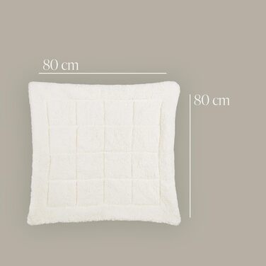 Bestliving Turn Duvet Cover 135x200cm + 80x80cm Pillow Lambswool Look - Sherpa Fleece and Microfiber Side - Quilted Duvet (1400g Polyester Filling) - Öko Tex Sherpa - 135x200 cm + 80x80 cm