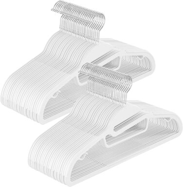 Плечики для одягу SONGMICS, 20 шт., пластикові, з поворотним гачком, 41.5 см, сірі