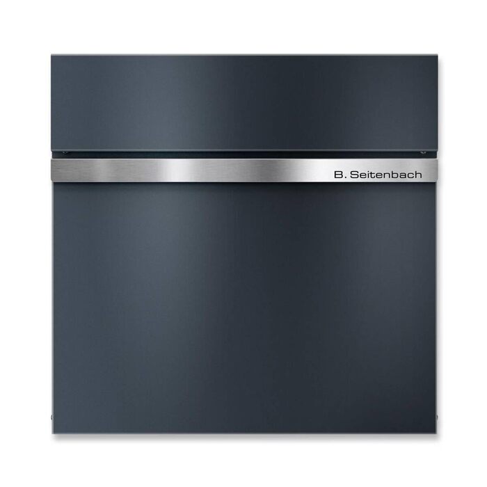 Поштовий ящик Metzler Stelio Anthrazit з газетницею та гравіюванням імені з нержавіючої сталі V2A - RAL 7016