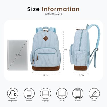 Шкільний рюкзак Mygreen з кордурової тканини для дівчаток, чорний. Легкий рюкзак для підлітків, для школи та повсякденного використання.