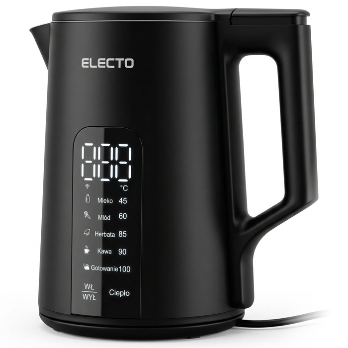 Електричний чайник Electo Daily, 2200 Вт, 1,7 л, чорний